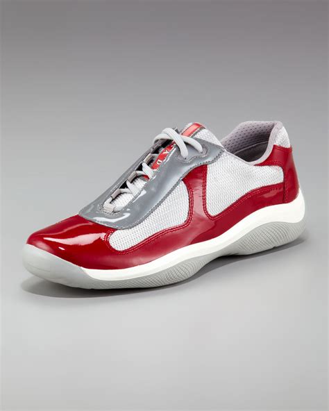 red prada sneakers men|red prada tennis shoes.